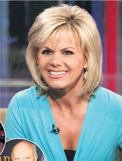  ?? Pictures / AP ?? After Gretchen Carlson (above) sued Roger Ailes (left) for sexual harrassmen­t, Fox News star Megyn Kelly (far left) told internal investigat­ors that the channel chief executive had behaved the same way towards her.