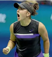  ?? AP/GETTY IMAGES ?? Belinda Bencic, left, and Biana Andreescu, right, will meet in one women’s singles final today. Serena Williams will face Elina Svitolina in the other.