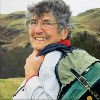  ??  ?? Dr Evelyn Mcnicol retained her pioneering physical spirit until the end of her life