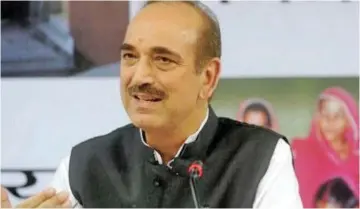  ??  ?? Ghulam Nabi Azad