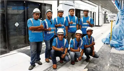  ??  ?? These TTA graduates took on significan­t roles in the undergroun­d works for MRT Line 1. — MENG YEW CHOONG/The Star