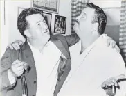  ??  ?? Portly gents... writer Brendan Behan and actor Jackie Gleeson were fond of a few beers