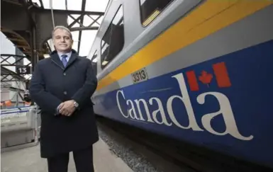  ?? BERNARD WEIL/TORONTO STAR ?? Via Rail CEO Yves Desjardins-Siciliano said current low interest rates have made it more enticing to invest in infrastruc­ture.