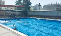  ?? (Yaakov Katz) ?? THE POOL at the Murad Resort in Beit Sahur: Is it of Olympic size?