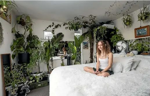  ?? ALDENWILLI­AMS/STUFF ?? There are plenty of active plant-swapping communitie­s in New Zealand, online and in-person. Get propagatin­g and trading, and your bedroom could soon look like Carlee November’s.