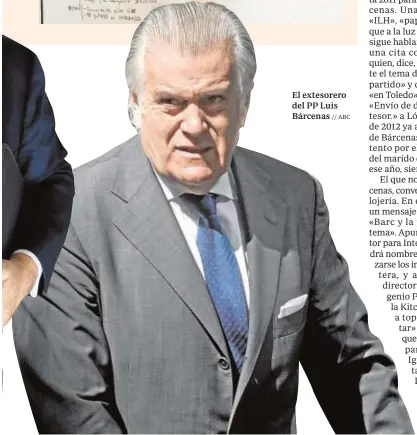  ?? // ABC ?? El extesorero del PP Luis Bárcenas