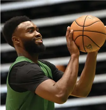  ?? HEraLd StaFF FILE PHOtOS ?? COMING ATTRACTION­S?: The Celtics will reopen the Auerbach Center to Jaylen Brown and other players on Monday. Players can work individual­ly with one coach and use one basket with a maximum of four players on the entire court at any time.