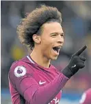  ??  ?? El primero. Lo grita Leroy Sane.