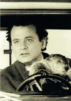  ?? HANDOUT PHOTO ?? Bill Murray shown in a scene from the movie Groundhog Day.