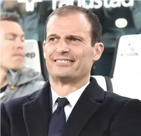  ??  ?? Juventus manager Massimilia­no Allegri Photo: AP