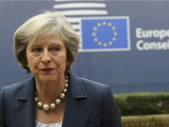  ?? (Reuters) ?? Theresa May’s first European summit as Prime Minister has not gone smoothly