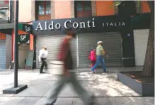  ?? /ROBERTO HERNÁNDEZ ?? Así lucían los comercios del Centro Histórico de la CdMx en mayo