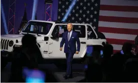  ?? Photograph: Bill Pugliano/Getty Images ?? Biden at the North American Internatio­nal Auto Show in Detroit in September.