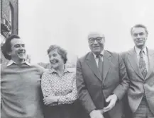  ?? ?? William Rodgers, Shirley Williams, Roy Jenkins and David Owen started the Social Democrat Party on this day in 1981