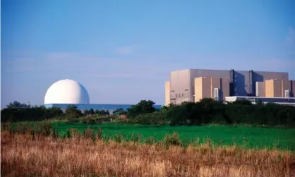  ?? Photograph: Geography Photos/Universal/Getty ?? Sizewell C, if given the green light, would join Sizewell A (the dome) and B (on the right), and is being designed with the same technology as the unfinished Hinkley Point C.