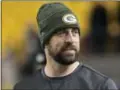  ?? DONWRIGHT — THE ASSOCIATED PRESS ?? Green Bay Packers quarterbac­k Aaron Rodgers has been “medically cleared to return” to action after missing seven games with a broken right collarbone.