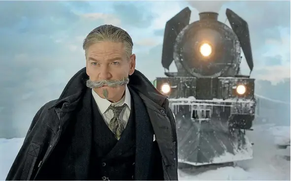  ??  ?? Kenneth Branagh directs and stars in Murder on the Orient Express.