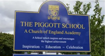  ?? ?? INCREASED SIZE: The Piggott School is one of three secondary schols in Wokingham that will see an expanded Year 7 intake, to meet a demand on places