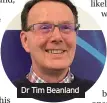  ??  ?? Dr Tim Beanland