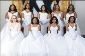  ?? ?? (Front row) Catherine Alpough, Morghan Cobb, Dasjah Daniels and Janiya Dailey, with (back row) Jennifer Ben, Ciara Cooper, Samiya Allen, Kylie Grace Bell and Alasiah Bledsoe