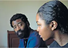  ??  ?? Heart to heart: Nicholas Pinnock and Yasmin Monet Prince open up in Unsaid Stories