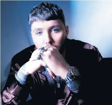  ??  ?? Control: James Arthur recorded his new album during the first lockdown