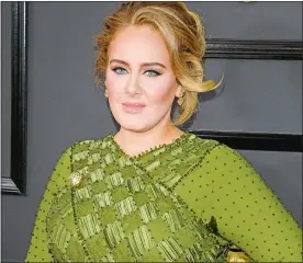  ?? PATRICK RIDEAUX/IMAGO/ZUMA PRESS/TNS ?? Adele at the Grammy Awards in February.