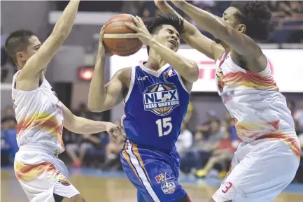  ??  ?? THE NLEX ROAD WARRIORS look to shrug off their struggles of late and halt a three-game losing streak when they collide with the Rain or Shine Elasto Painters today at the Smart Araneta Coliseum.