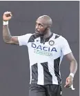  ?? REUTERS ?? Udinese’s Seko Fofana.