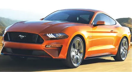  ??  ?? The new 2018 Ford Mustang