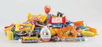  ?? CARLOS OSORIO/TORONTO STAR ?? Candy wrappers are a major contributo­r to the amount of waste generated at Halloween.