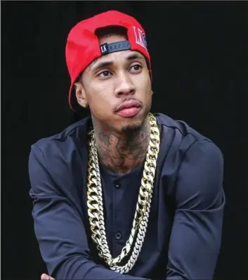  ??  ?? US rapper Tyga is also Ice King role model