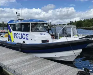  ?? ?? The new boat will help police officers with missing person searches