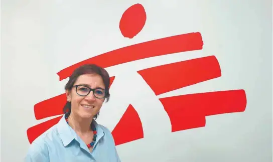  ?? / Cortesía ?? Mónica Camacho, colombiana que trabaja en Médicos Sin Fronteras en África.