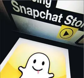  ?? Lionel Bonaventur­e
AFP/ Getty I mages ?? SNAPCHAT, a video messaging f irm, was worth $ 16 billion by its last f inancing round and its value is expected to go higher.