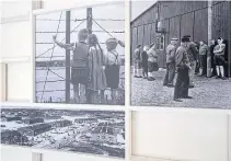  ?? ?? Historic photograph­s at the FLUGT Refugee Museum.