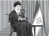  ?? OFFICE OF THE IRANIAN SUPREME LEADER ?? Ayatollah Ali Khamenei has the final say involving all matters of state in Iran.