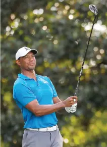  ?? AFP ?? TIGER WOODS of the United States plays his shot from the 17th tee during the third round of the Tour Championsh­ip at East Lake Golf Club on Sept. 22 in Atlanta, Georgia.