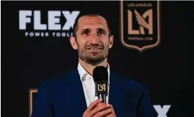  ?? AFP/Getty Images ?? Giorgio Chiellini joined LAFC from Juventus in July 2022. Photograph: Frederic J Brown/