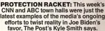  ??  ?? PROTECTION RACKET: This week’s CNN and ABC town halls were just the latest examples of the media’s ongoing efforts to twist reality in Joe Biden’s favor, The Post’s Kyle Smith says.