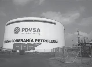  ?? /REUTERS ?? Los acuerdos de la petrolera estatal venezolana están bajo el escrutinio del Departamen­to de Estado y del Tesoro de EU