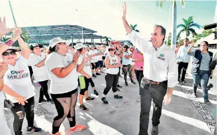  ?? /CORTESÍA ?? José Antonio Meade Kuribreña, durante su gira por Campeche