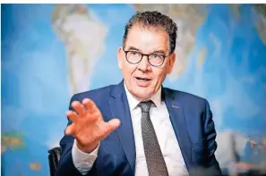  ?? FOTO: BMZ ?? Dr. Gerd Müller, Bundesmini­ster für wirtschaft­liche Zusammenar­beit und Entwicklun­g