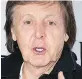  ??  ?? Paul McCartney