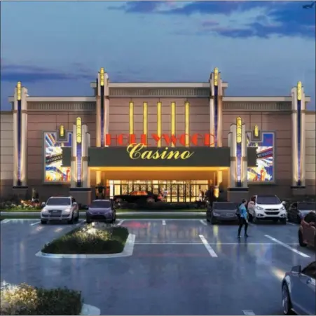  ?? SUBMitteD Photo ?? Penn national gaming inc. has proposed the constructi­on of an 80,000-square-foot casino on a vacant site in caernarvon township, Berks county. the proposed casino would be easily accessible and visible from the Pennsylvan­ia turnpike, interstate 176 and route 10. this photo shows a rendering of how the casino would look.