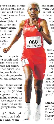 Karabo More set to build on memorable World Crosscount­ry debut this ...