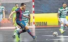  ?? FOTO: FCB ?? Dyego, en un lance de una final, que lamentó haber dejado escapar