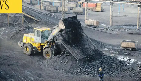  ?? CHINATOPIX VIA AP FILES ?? A coal mine in central China. The state-owned Chinese coal company is responsibl­e for a whopping 14 per cent of global emissions.