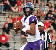  ?? (Photo courtesy of the University of Central Arkansas) ?? Quarterbac­k Breylin Smith was offered his first scholarshi­p at age 14 by Central Arkansas, where he is now the starter.