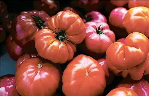  ?? J. SCOTT APPLEWHITE/AP ?? Open- or self-pollinated plants like beans, lettuce, peppers, eggplants and tomatoes are among the best from which to save seeds. Heirloom plants, such as heirloom tomatoes, are open-pollinated varieties that either have a family or local history, or...